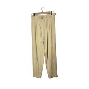 VTG Field Manor Modern Classic Wool Pants Back Zipper Pockets  8 winter white ne